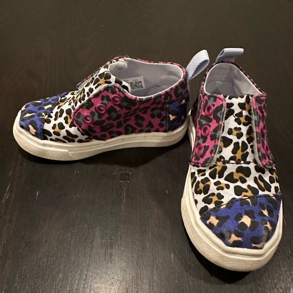 Toms Toddler Multi Colored Leopard High Tops Size C6
